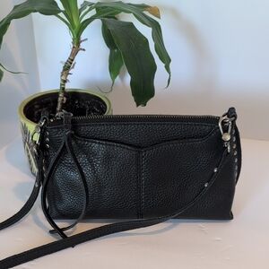 The Sak Silverlake Black Pebbled Leather Crossbows Bag - Good Used Condition